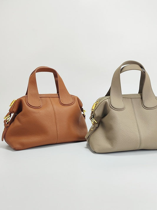 Women's Leather First Layer Cowhide Large Capacity Handbags