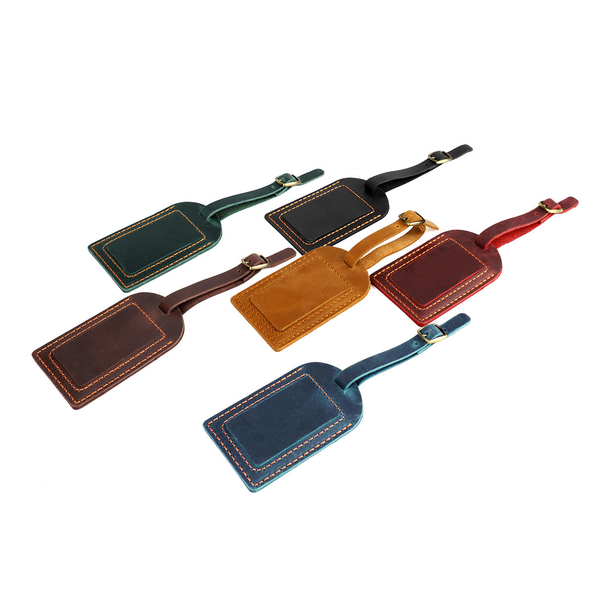 Horse Leather Cover Aircraft Consignment Boarding Pass Card Holder