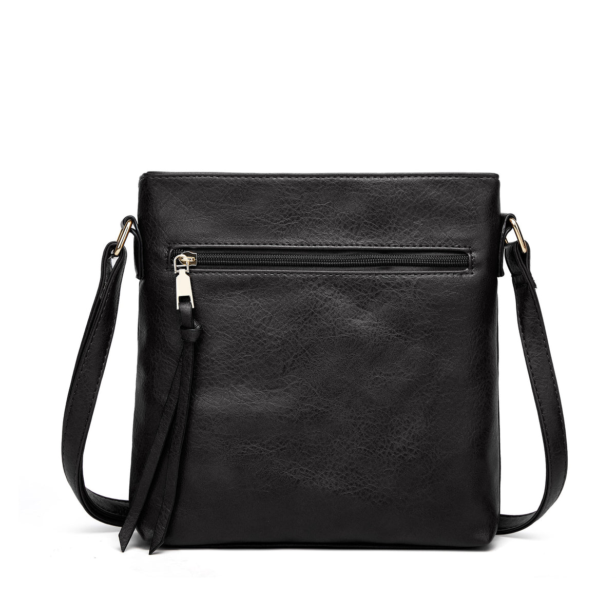 Women's Autumn Retro Style Tassel Double Zipper Bags