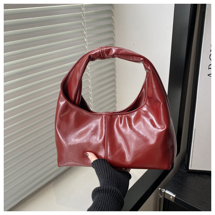 Women's Large Capacity Retro Commuter Texture Korean Women's Shoulder Bag