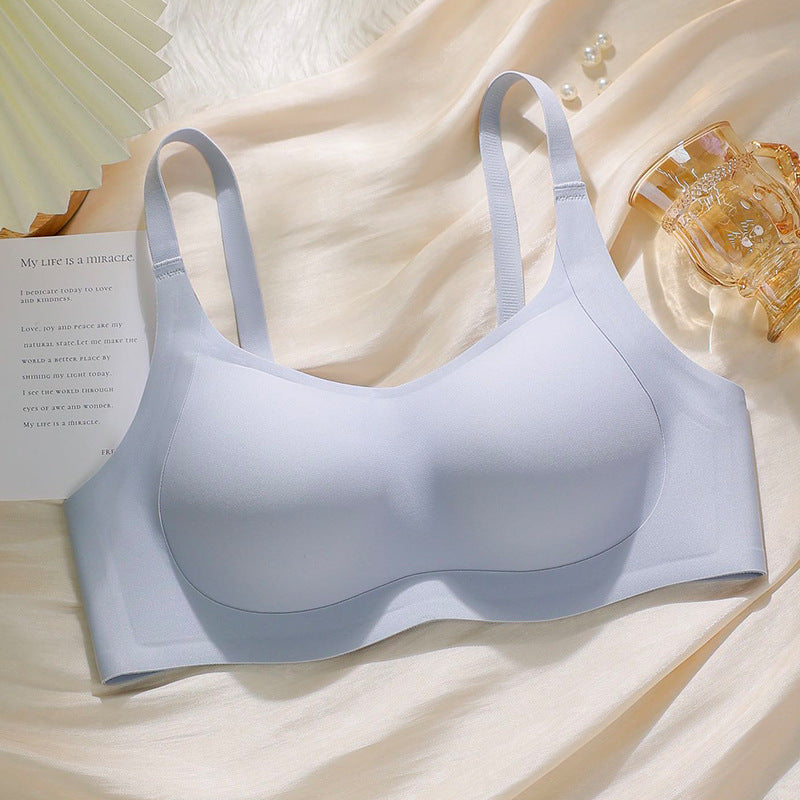 Women's Push Up Large Integrated Fixed Cup Breast Holding Bras