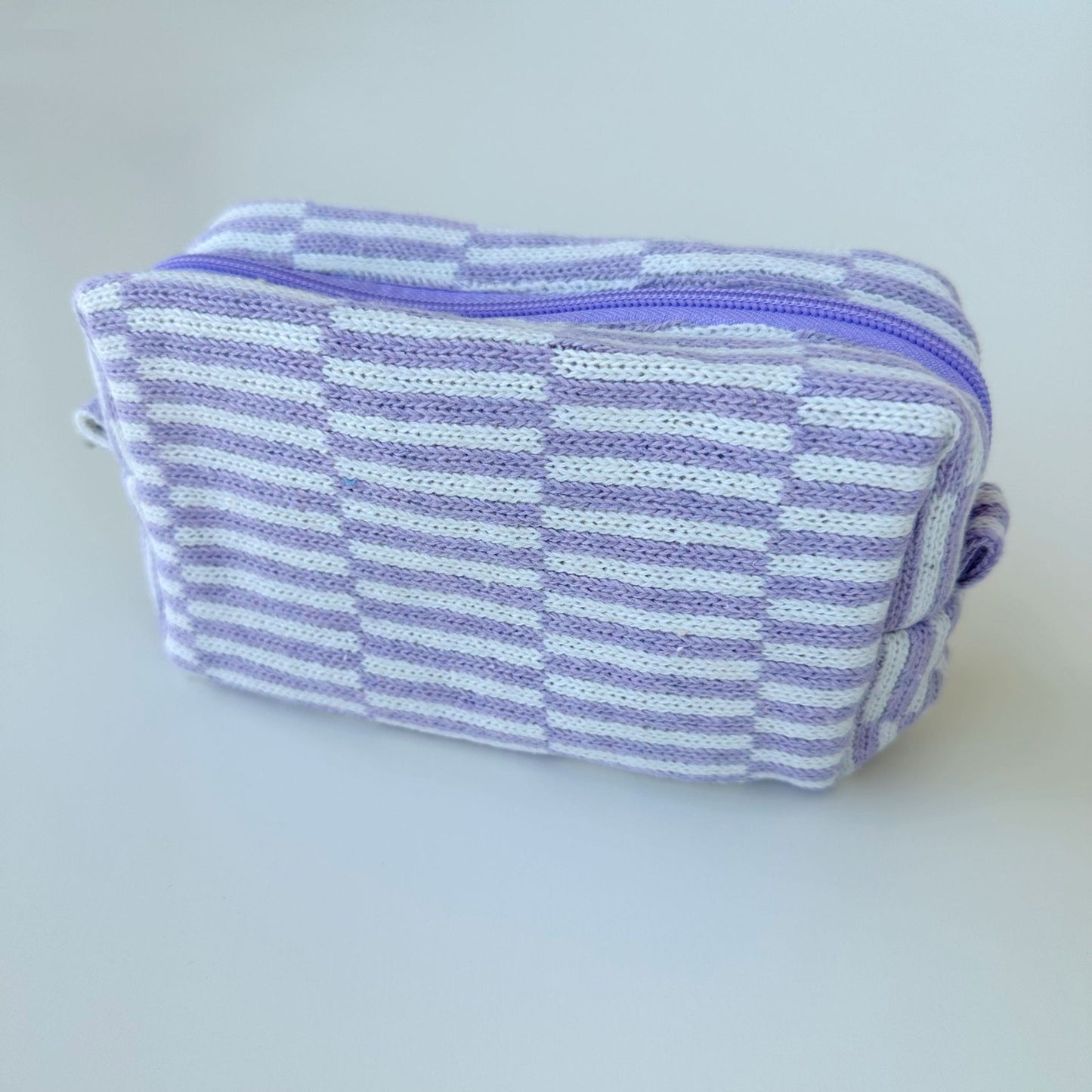 Large Capacity Chessboard Plaid Stripes Color Matching Cosmetic Bags