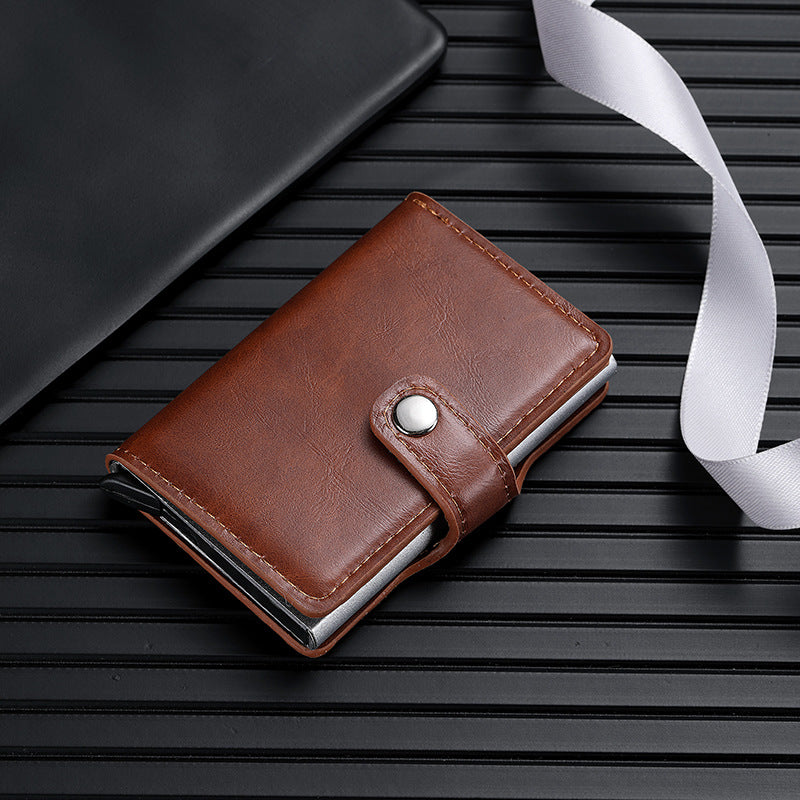 Women's & Men's & Metal Automatic Pop-up Cassette Good-looking Card Holder