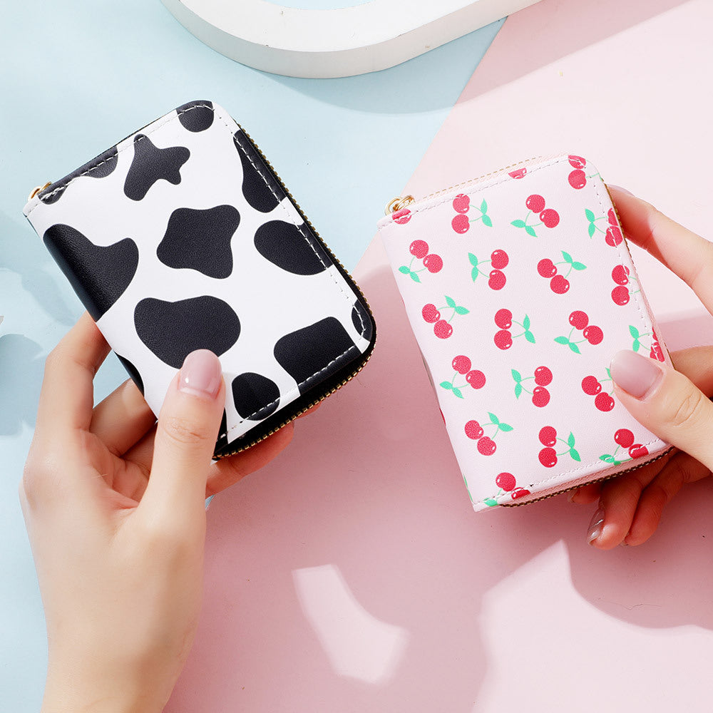 Pretty Expanding Large Capacity Printing Certificate Card Holder