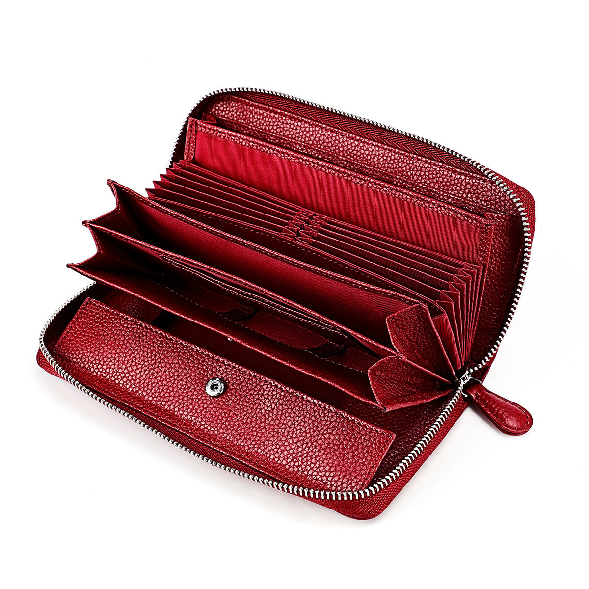 Women's & Men's Fashion Organ Clutch Zipper Change Long Ladies Wallet