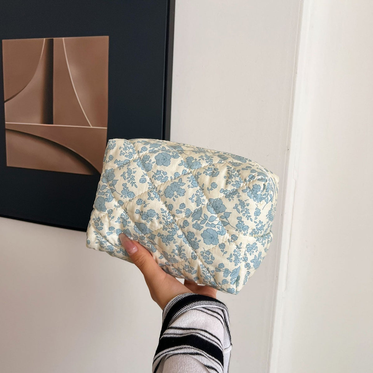Broken Flower Cloth Cosmetics Storage Portable Bags