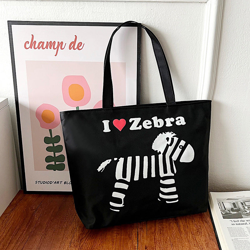 Women's Large Capacity Printed Fashion Canvas Portable Women's Shoulder Bag