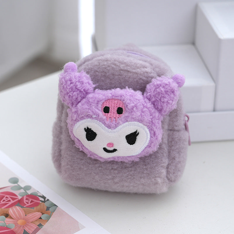 Fashion Long Wool Mini Pendant Chain Coin Purses