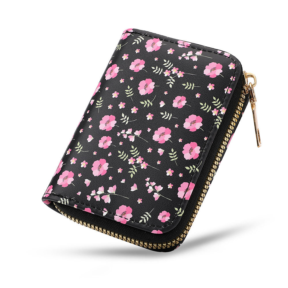 Pretty Expanding Large Capacity Printing Certificate Card Holder