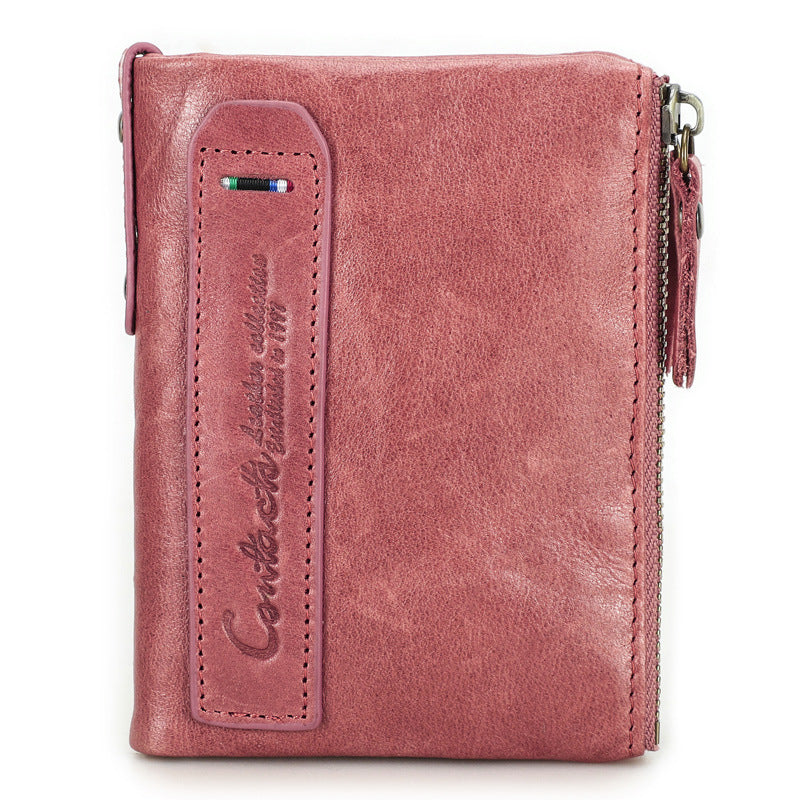 For Man Short Chic Crazy Horse Men's Wallets