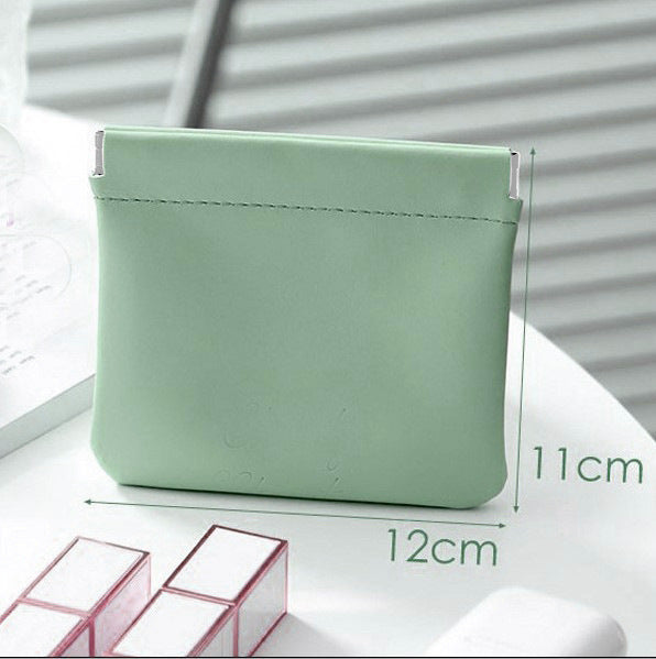 Portable Leather Mini Air Cushion Storage Cosmetic Bags