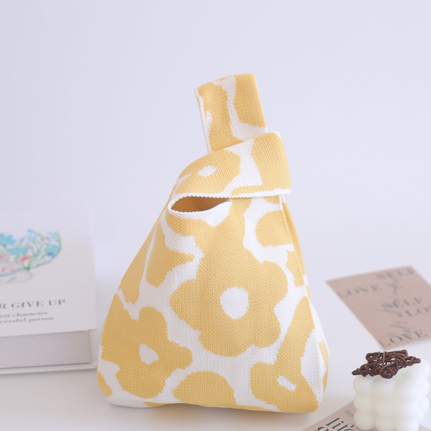 Unique Women's Knitted Woven Vest Simple Handbags