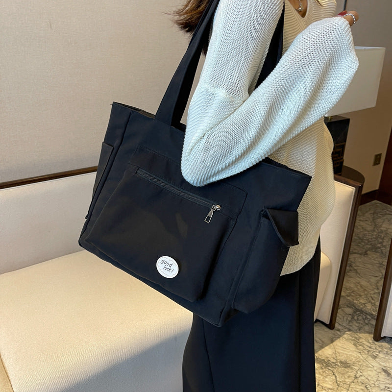 Class Commuter Large Capacity Woven Big Female Women's Shoulder Bag