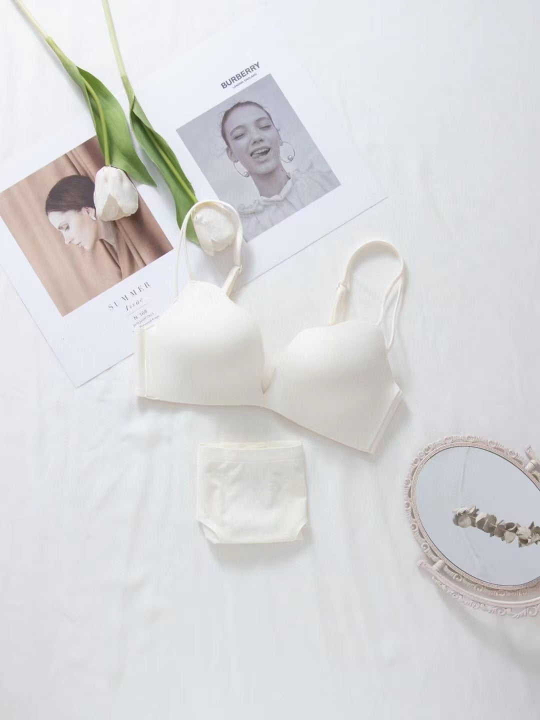Women's Smooth Suit Wireless Push Up Cup Lingerie Sets