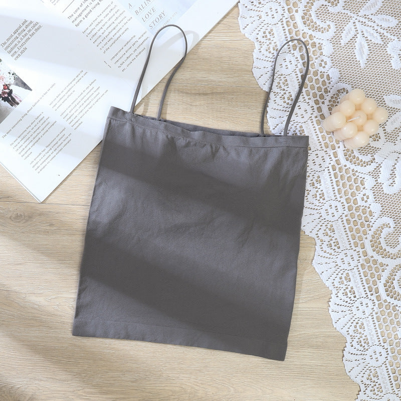 Cup Solid Color Camisole Seamless Wireless Tanks Camis
