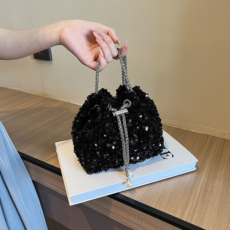 Women's Fashion Personality Sequin Korean Style Western Crossbody Bags