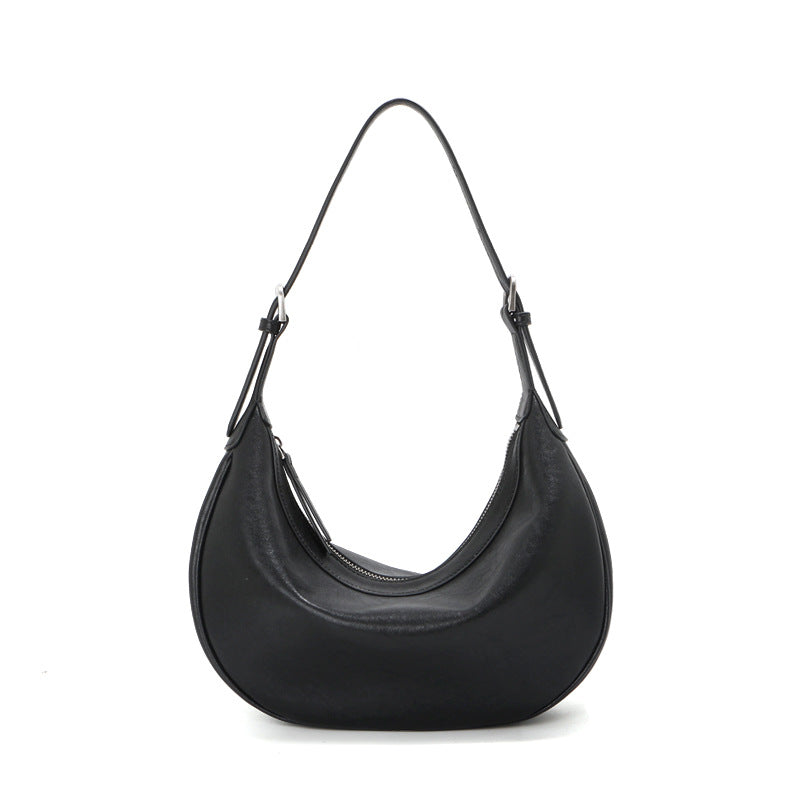 Women's Large Capacity Commuter High-grade Genuine Cowhide Niche Women's Shoulder Bag