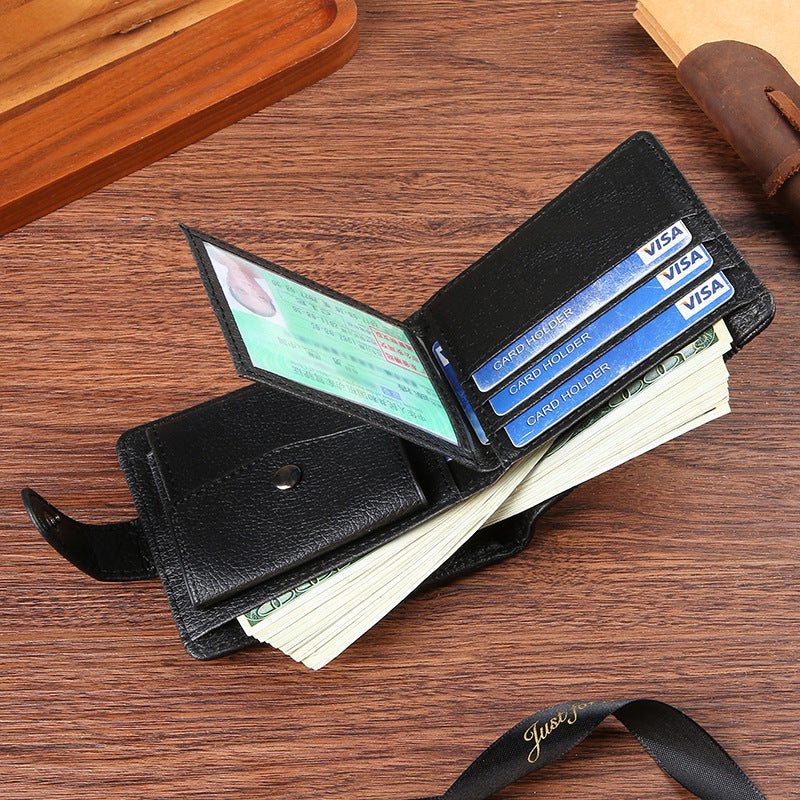 Men's Horizontal Business Fashion Large Capacity Multifunctional Card Holder