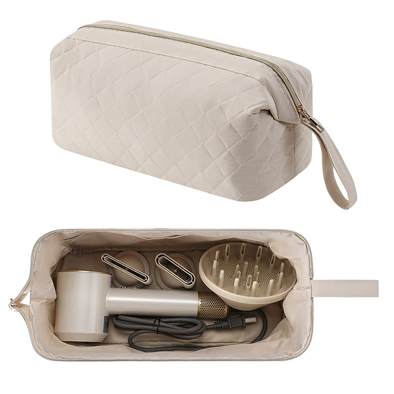 Floral Hair Dryer Storage Portable Curler Buggy Large Bags
