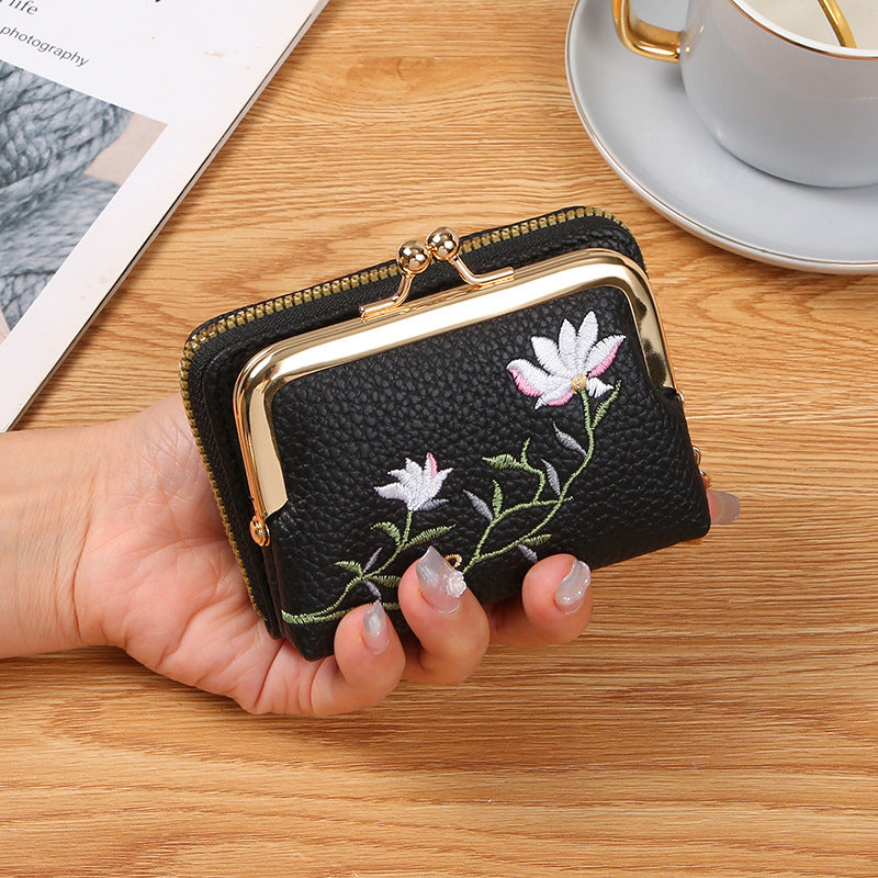 Women's Mini Fashion Large Capacity Expanding Coin Purses