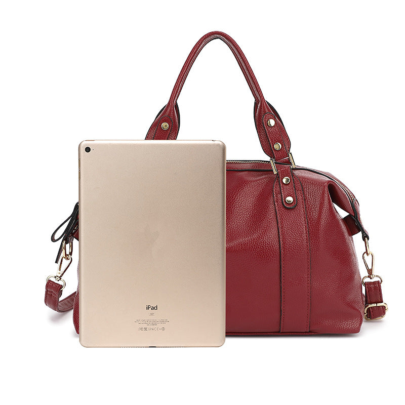 Women's Trendy Fashion Boston Portable Pillow Women's Shoulder Bag