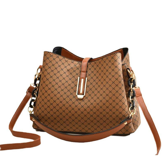 Women's Retro Pattern Fashion Large Capacity Handbags