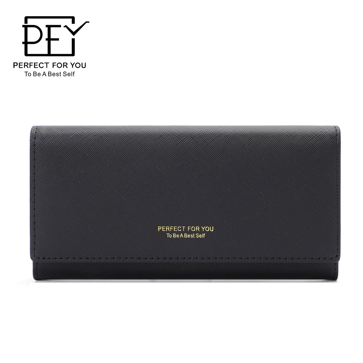 Women's Korean Cross Pattern Multiple Slots Long Ladies Wallet
