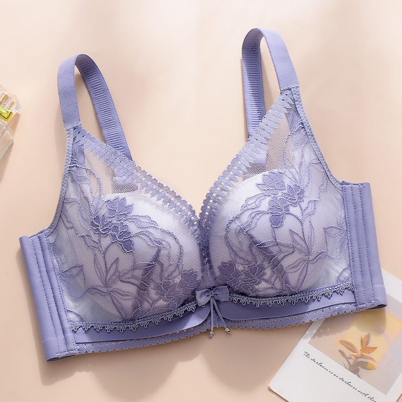 Women's Up Breast Holding Adjustable Large Sexy Lace Bras