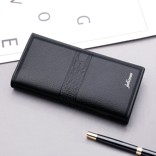 Men's Multifunctional Fashion Long Zipper Trendy Personality Large Capacity Button Men's Wallets