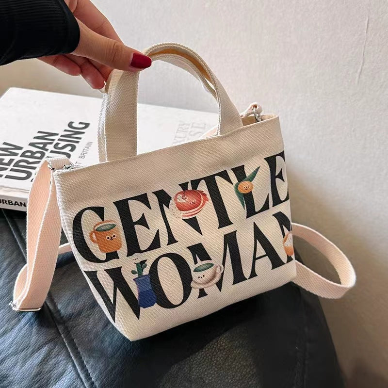 Classy Women's Canvas Mini Versatile Mobile Handbags