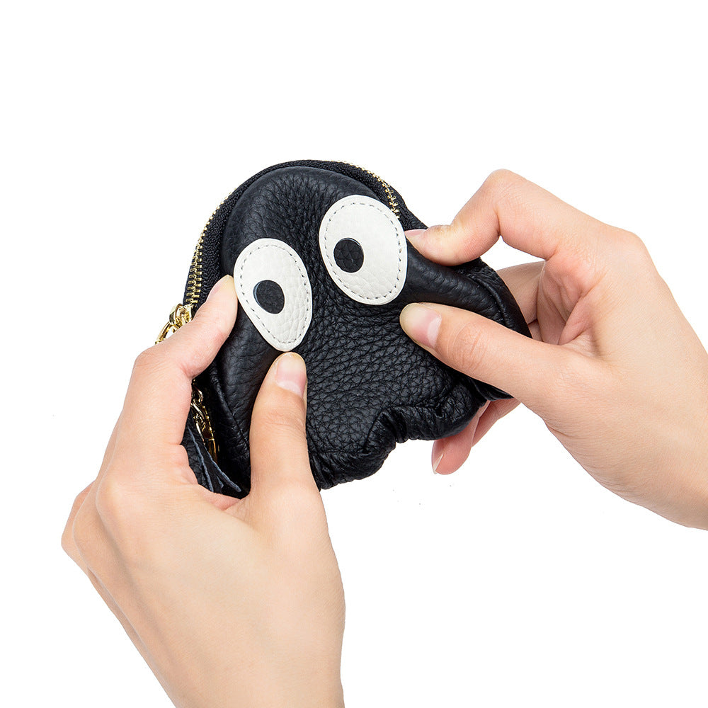 Design Cute Soft First Layer Cowhide Mini Coin Purses