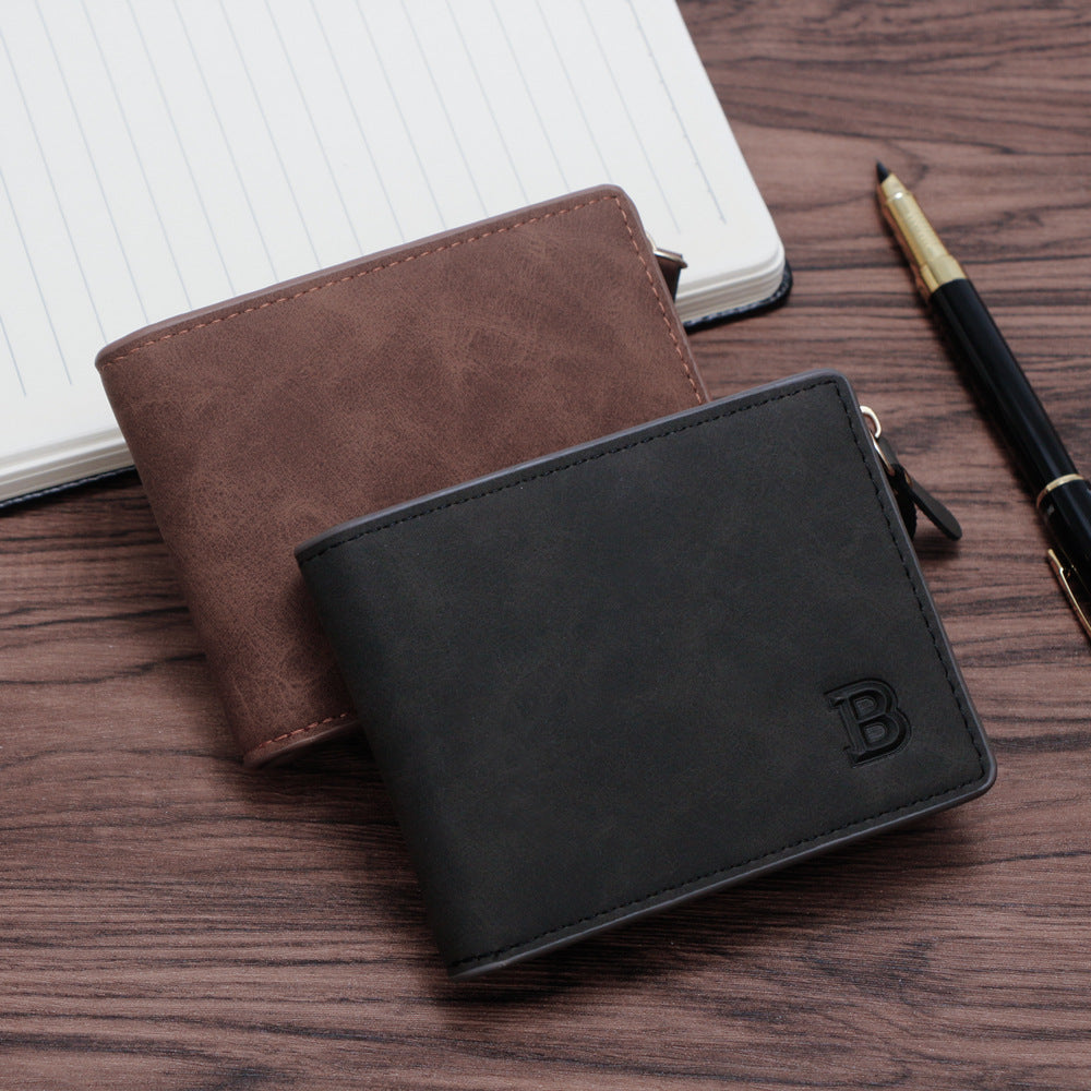 Comfortable Men's Pocket Vintage Short Dollar Men's Wallet