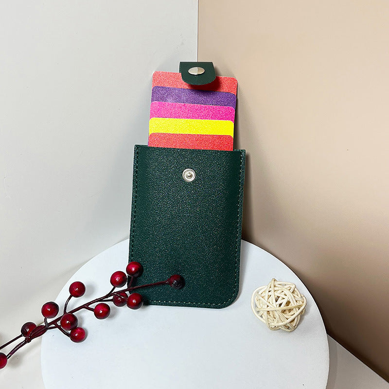 Hidden Pull-out Storage Multiple Slots Leather With Card Holder