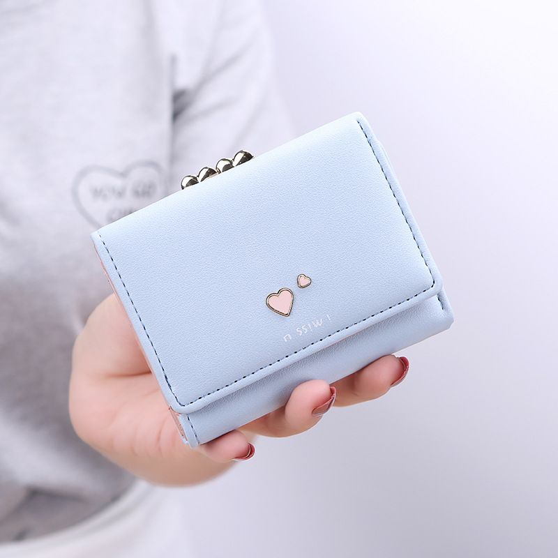 Female Korean Style Short Fashion Mini Card Holder