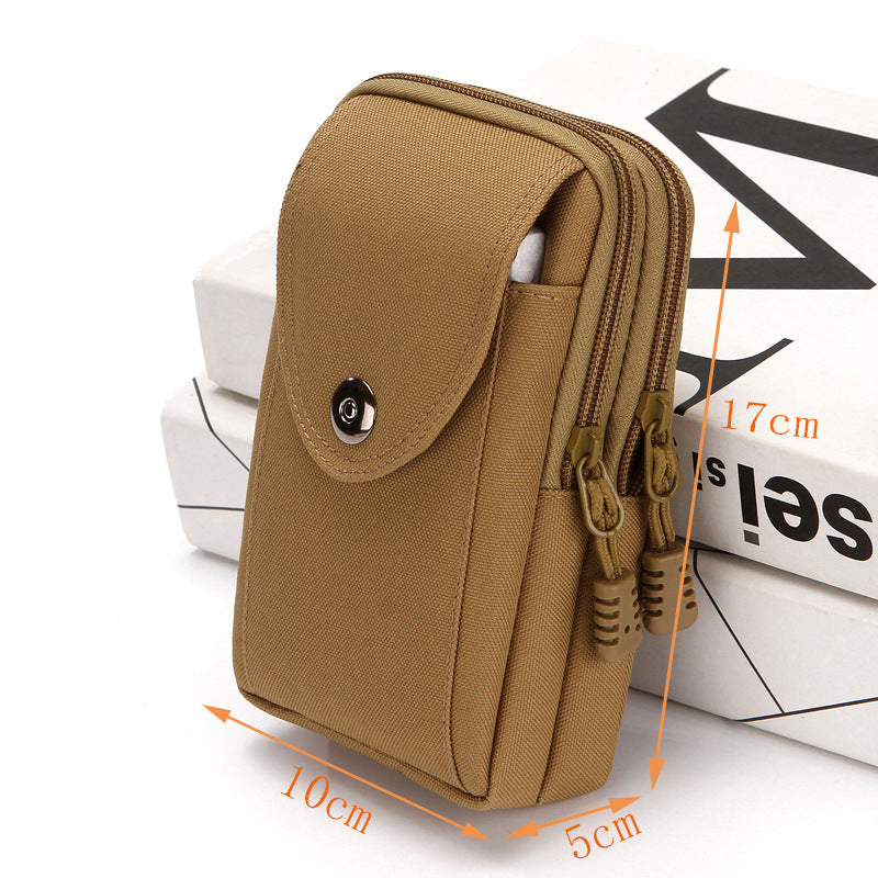Men's Mobile Solid Color Vertical Guard Portable Phone Bags