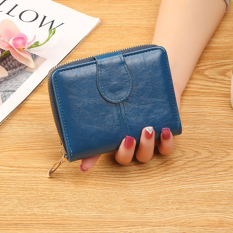 Women's Short High-grade Clutch Multiple Slots Large Ladies Wallet