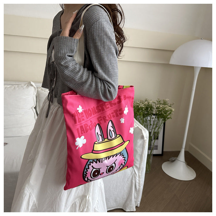 Women's Cartoon Automobiles Curtain Cloth Peripheral Tuition Shoulder Bags
