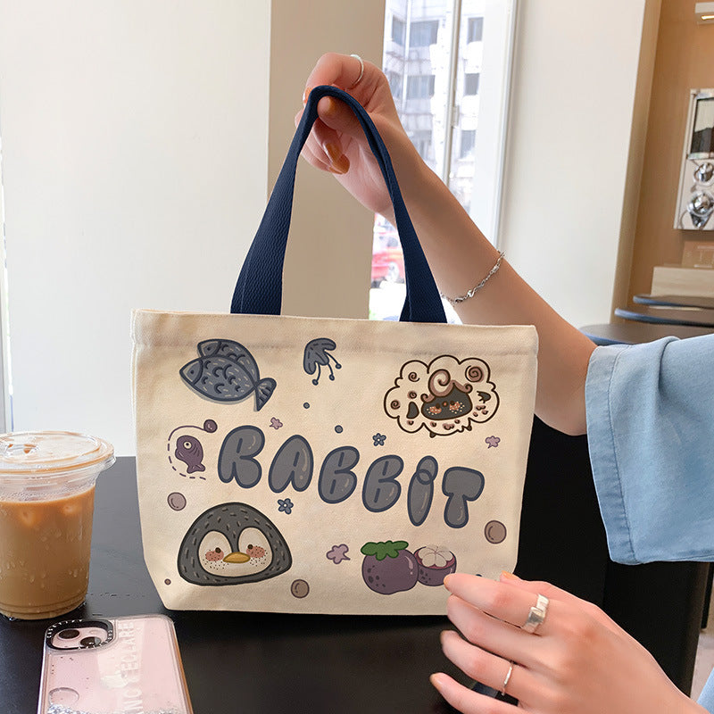 Women's Canvas Cartoon Cabs Korean Style Bags