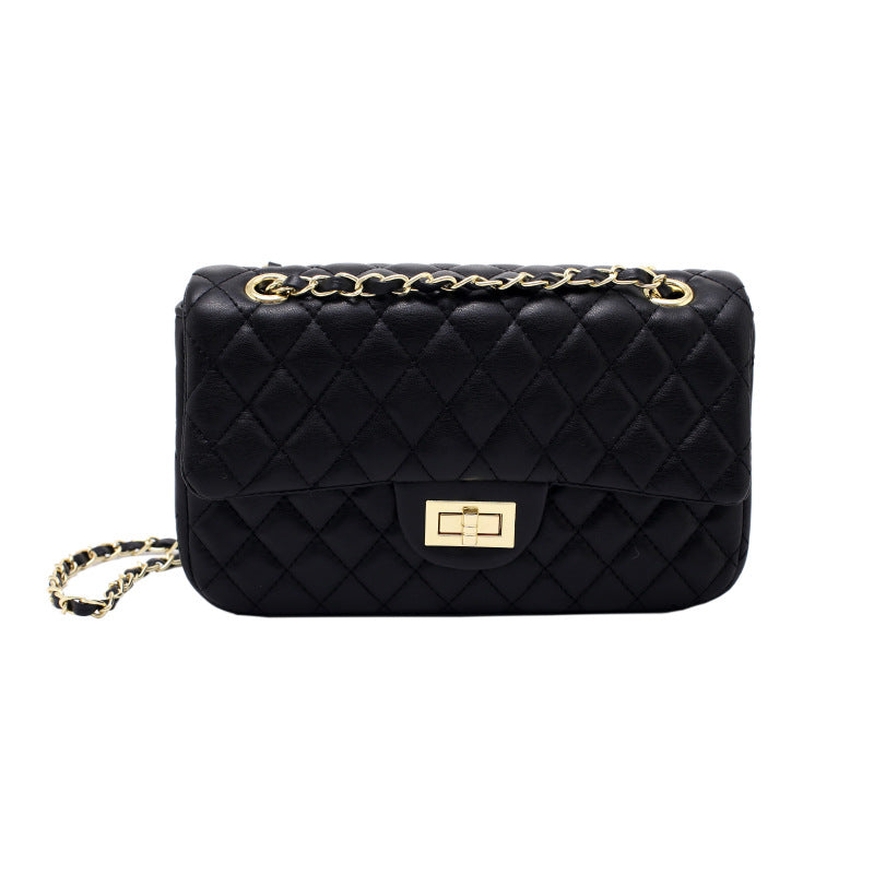 Women's Latch Rhombus Trendy Retro Textured Super Hot Women's Shoulder Bag