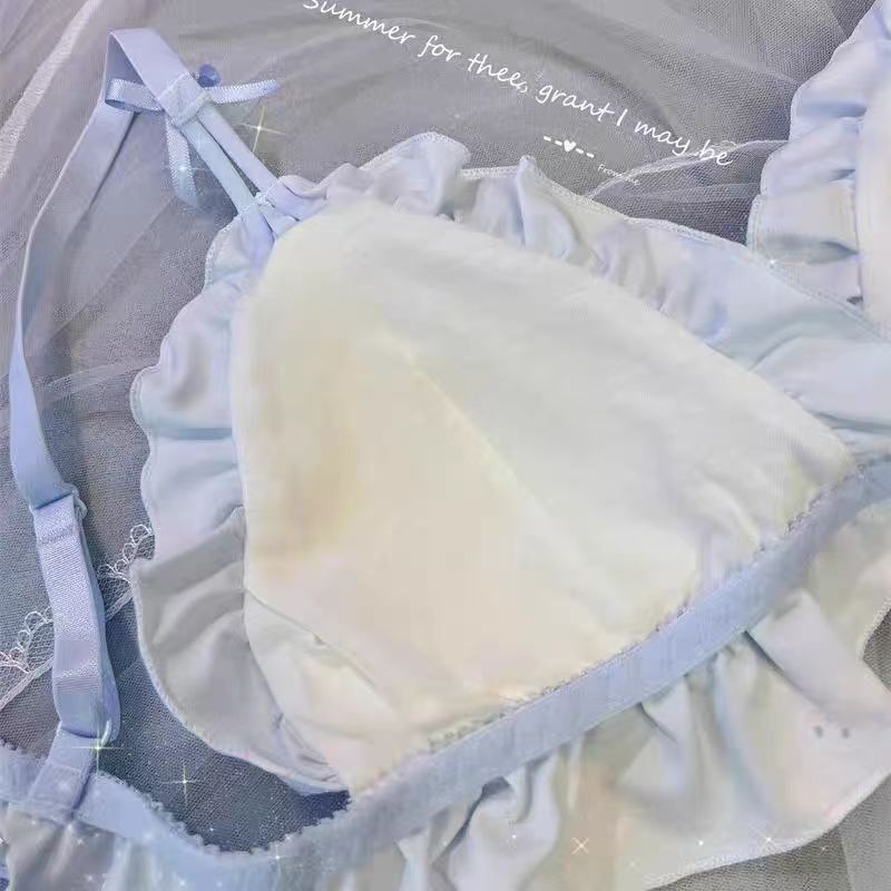 Breast Triangle Cup Cartoon Cute Pure Lingerie Sets