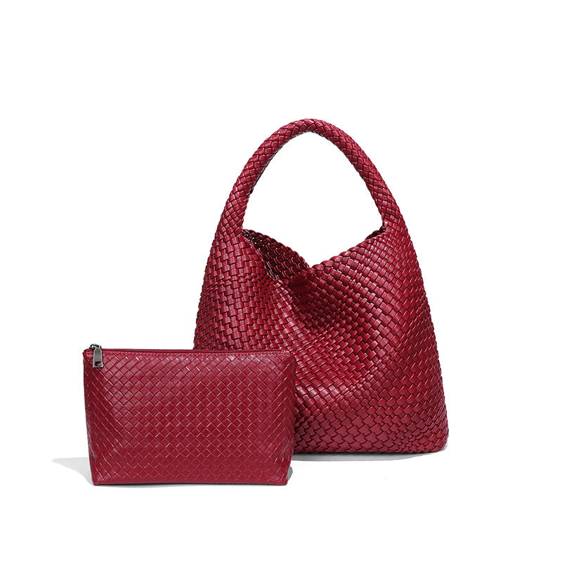 Women's Hand-woven Fashion Portable Korean Style Large Capacity Women's Shoulder Bag
