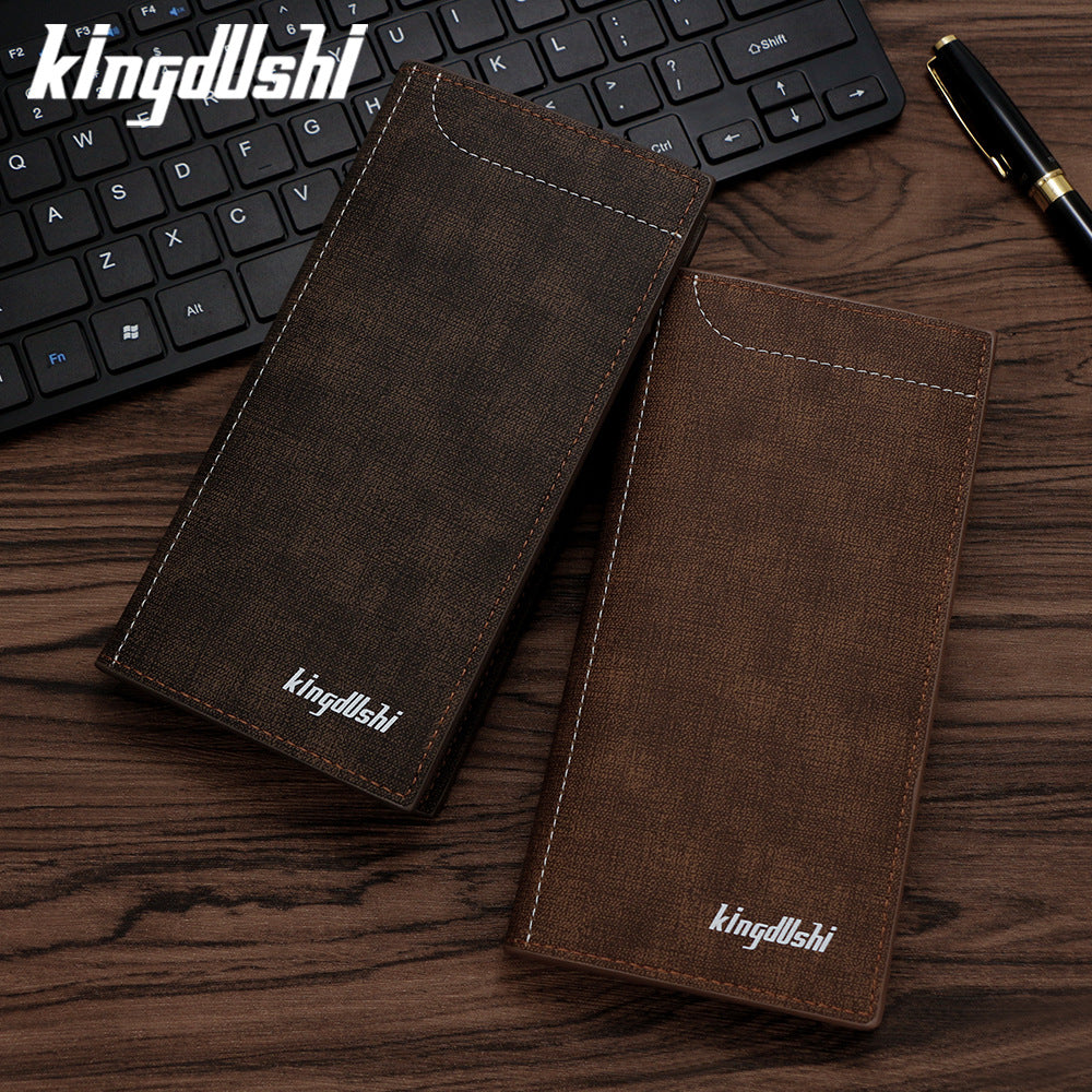 Men's Mid-length Hand Holding Suit Multiple Slots Coin Purses