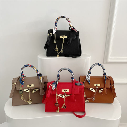Women's Simple Fashion Silk Scarf Kelly Handbags