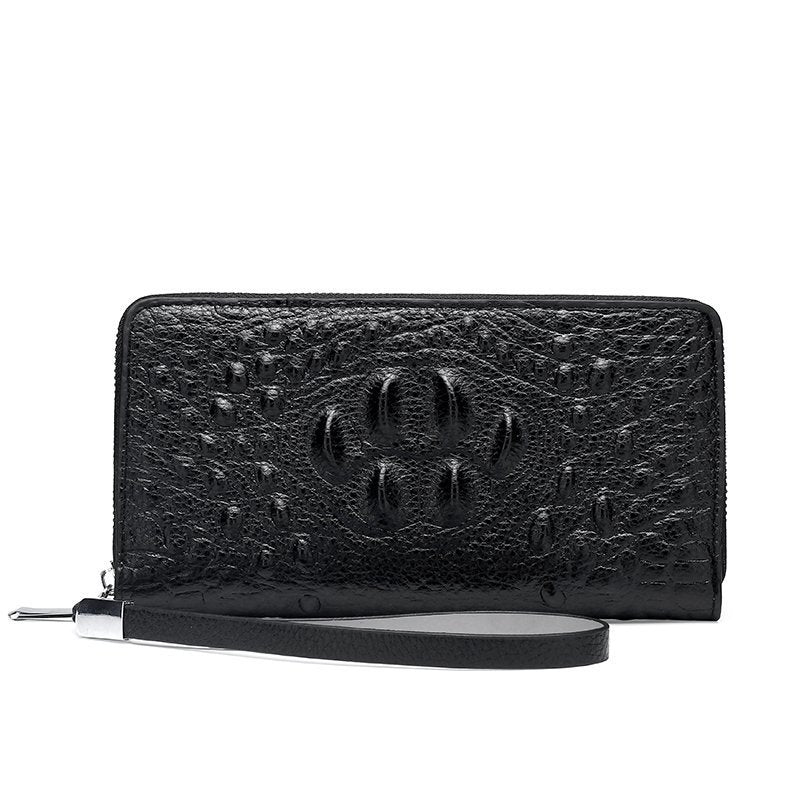 Men's Clutch Long Zipper Crocodile Large Capacity Men's Wallets