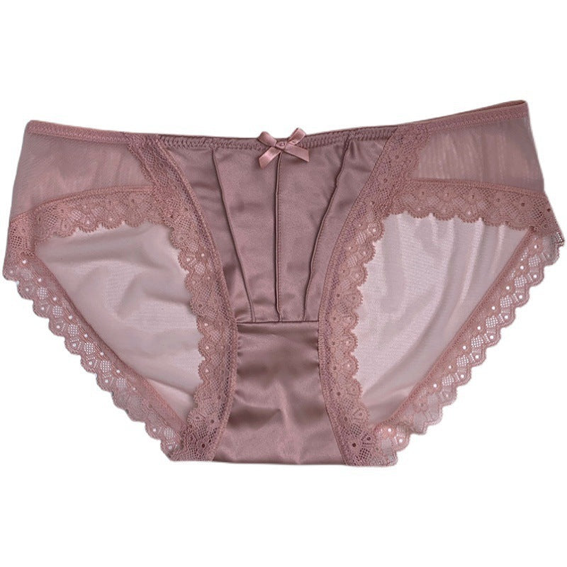 Moonlight Glaze Palace Noble Satin Sexy Panties