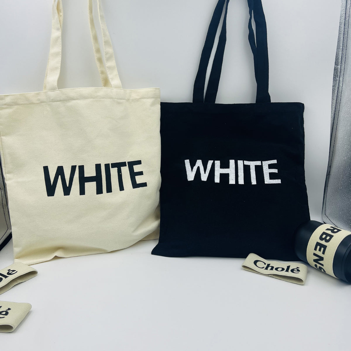 Women's Canvas Letter Simple Large Capacity Handbags