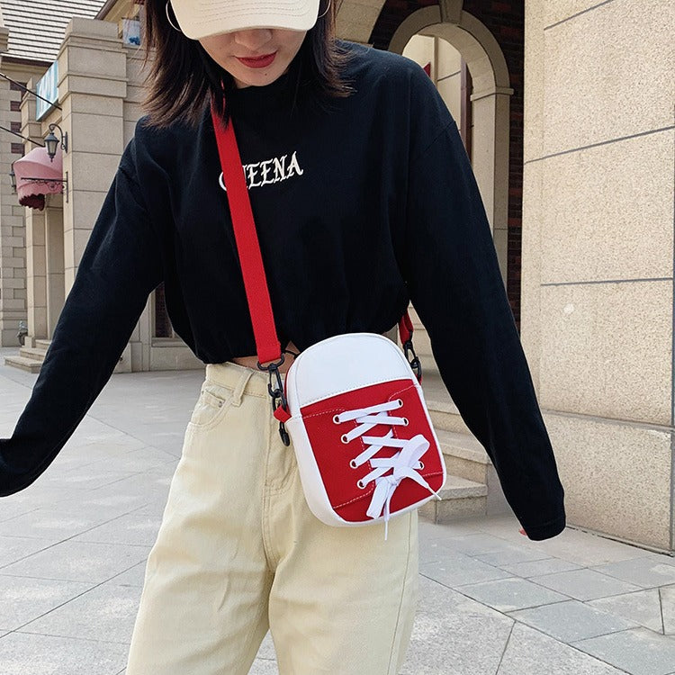 Women's Canvas Korean Style Candy Round Western Shoulder Bags