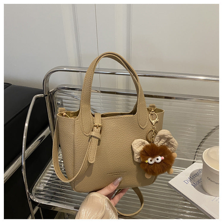 Women's Solid Color Fashion Retro Autumn Simple Women's Shoulder Bag