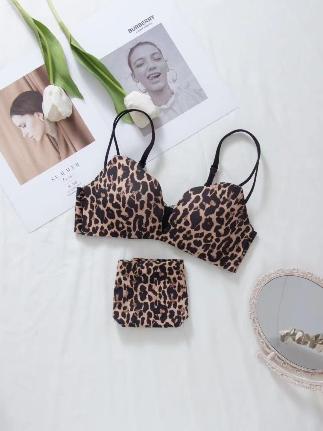 Women's Smooth Suit Wireless Push Up Cup Lingerie Sets