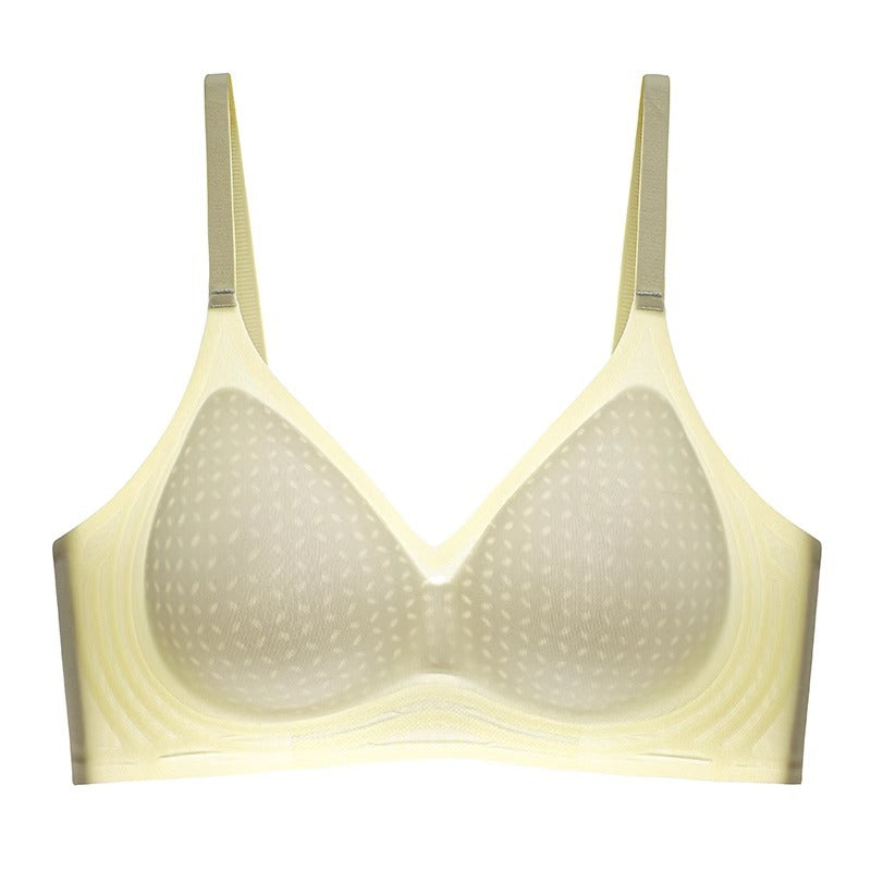 Women's Ice Silk Breathable Traceless Small Breast Push Up Everyday Bras